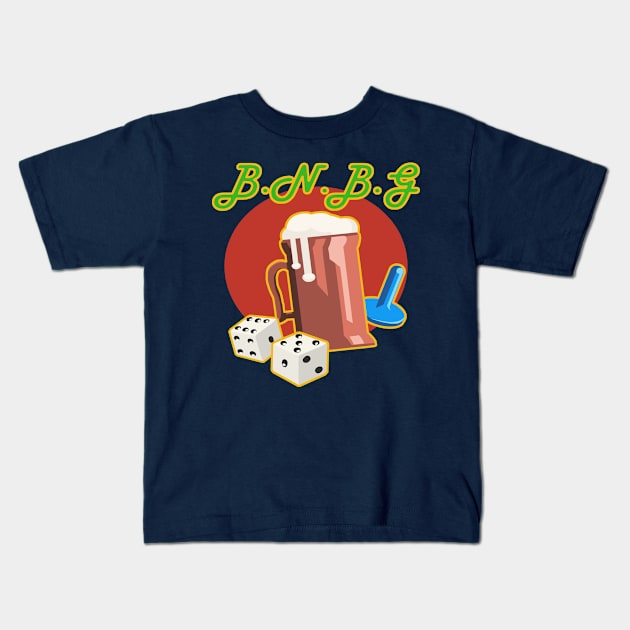 beer and board games Kids T-Shirt by Game Society Pimps